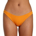 yz [J fB[X {gX̂  RVCA Tangerine Shimmer Rib Cheeky Bottom - Women's Tangerine
