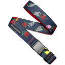 【送料無料】 アーケード メンズ ベルト アクセサリー Arcade Grateful Dead Skelton Bear Slim Belt Navy