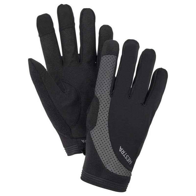 【送料無料】 ヘストラ メンズ 手袋 アクセサリー Hestra Apex Reflective Long Bike Gloves Black