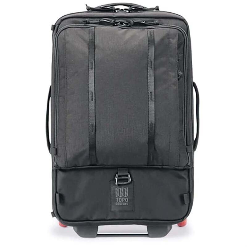 yz g|EfUC Y X[cP[X obO Topo Designs Global Travel Bag Roller Black/Black