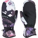 【送料無料】 ロキシー レディース 手袋 アクセサリー Roxy Jetty Mittens - Women's True Black Blurry Flowe...
