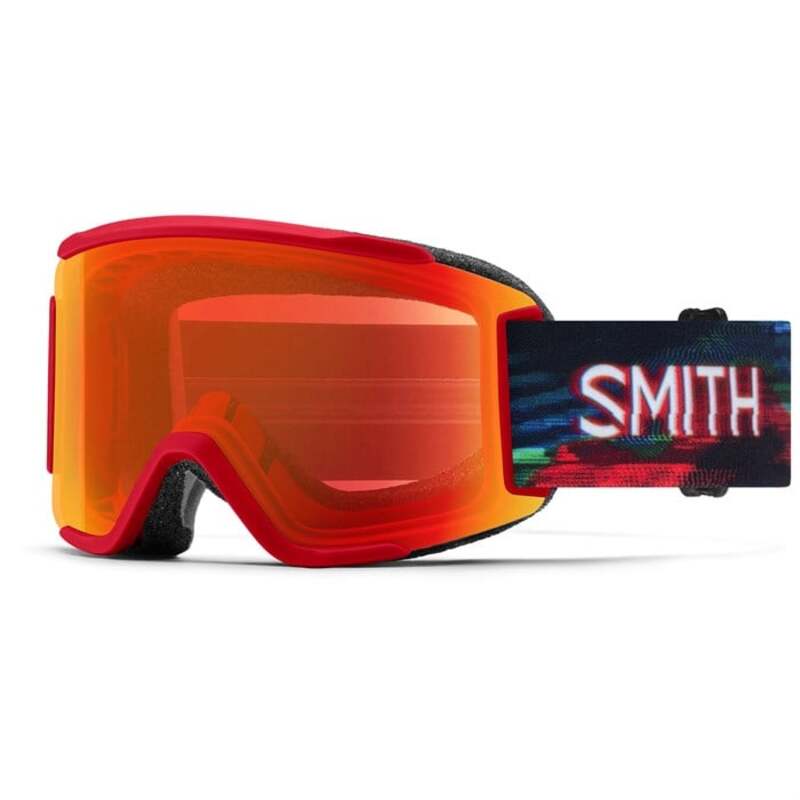 スミス サングラス レディース 【送料無料】 スミス レディース サングラス・アイウェア アクセサリー Smith Squad S Goggles - Women's Crimson Glitch Hunter/ChromaPop Everyday Red Mirror+Yellow