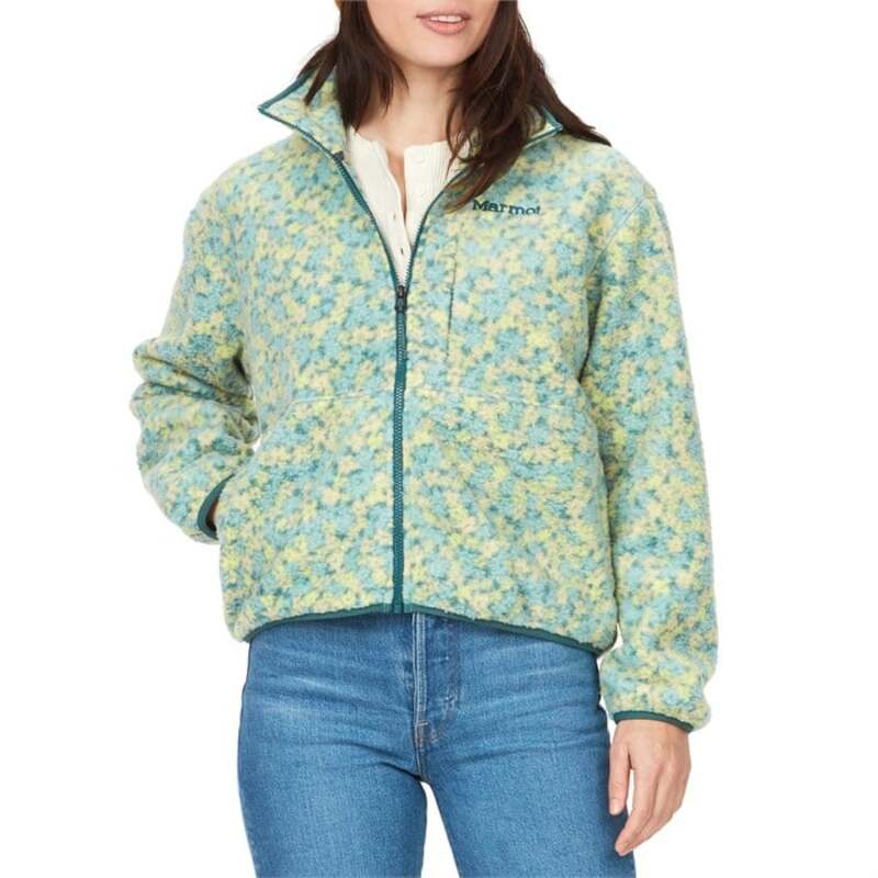 【送料無料】 マーモット レディース ジャケット ブルゾン アウター Marmot Aros Printed Fleece Jacket - Women 039 s Limelight/Winter Flower