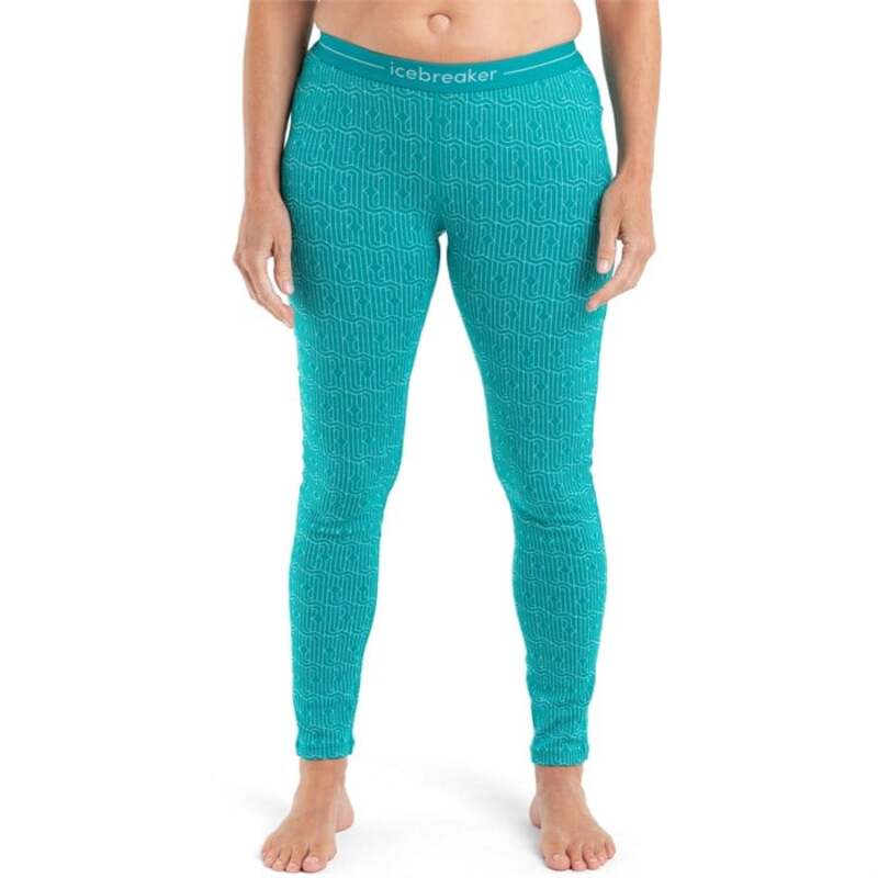 yz ACXu[J[ fB[X MX {gX Icebreaker Merino 260 Vertex Leggings - Women's Flux Green/Snow