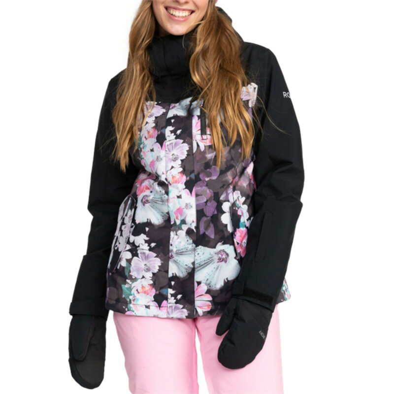 ロキシー アウター レディース 【送料無料】 ロキシー レディース ジャケット・ブルゾン アウター Roxy Jetty 3-in-1 Jacket - Women's True Black/Blurry Flower