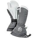 【送料無料】 ヘストラ メンズ 手袋 アクセサリー Hestra Army Leather Heli Ski 3-Finger Mittens Grey