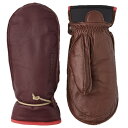 【送料無料】 ヘストラ メンズ 手袋 アクセサリー Hestra Wakayama Mittens Bordeaux/ Brown