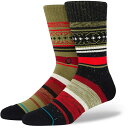 【送料無料】 スタンス メンズ 靴下 アンダーウェア Stance Merry Merry Socks Red