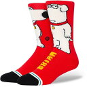 【送料無料】 スタンス メンズ 靴下 アンダーウェア Stance The Dog Socks Red