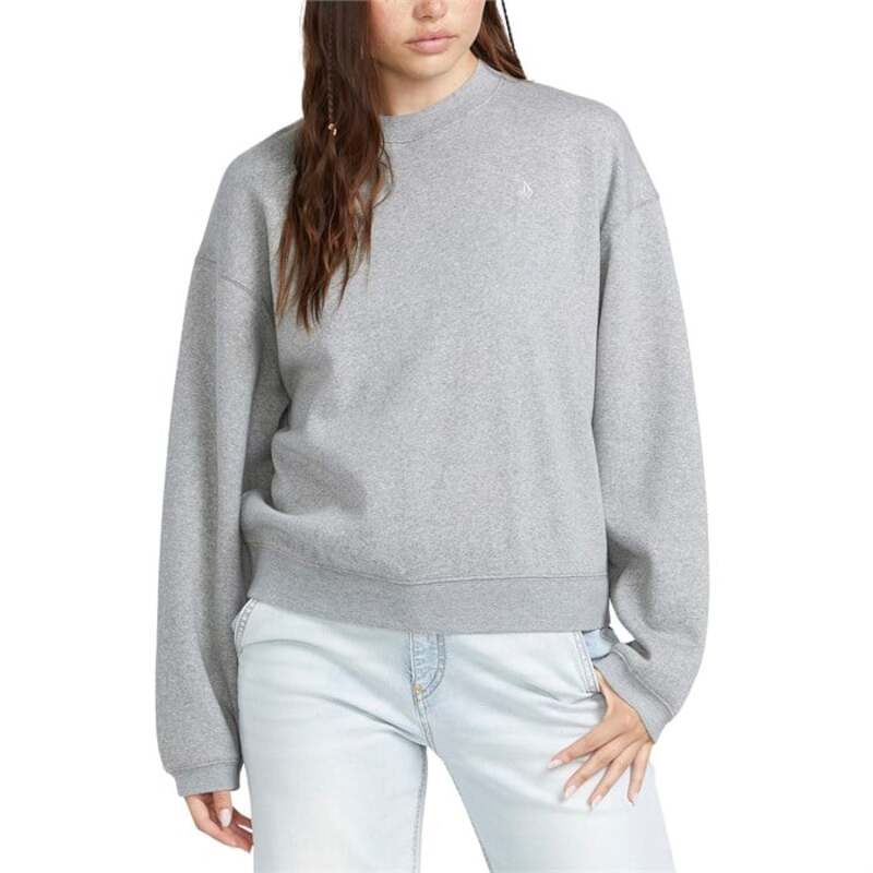  ボルコム レディース パーカー・スウェット アウター Volcom Stone Heart Up Crew Sweatshirt - Women's Heather Grey