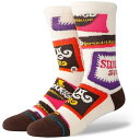 【送料無料】 スタンス メンズ 靴下 アンダーウェア Stance Wonka Bars Socks Brown