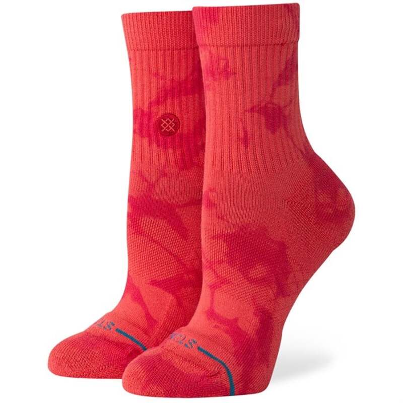 楽天ReVida 楽天市場店【送料無料】 スタンス メンズ 靴下 アンダーウェア Stance Dye Namic Quarter Socks Red