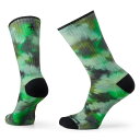 yz X}[gE[ Y C A_[EFA Smartwool Athletic Far Out Tie Dye Print Crew Socks - Unisex Winter Moss