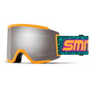 【送料無料】 スミス メンズ サングラス・アイウェア アクセサリー Smith Squad XL Goggles Neon Wiggles Archive/ChromaPop Sun Platinum Mirror+ChromaPop Storm Blue Sensor Mirror(4)