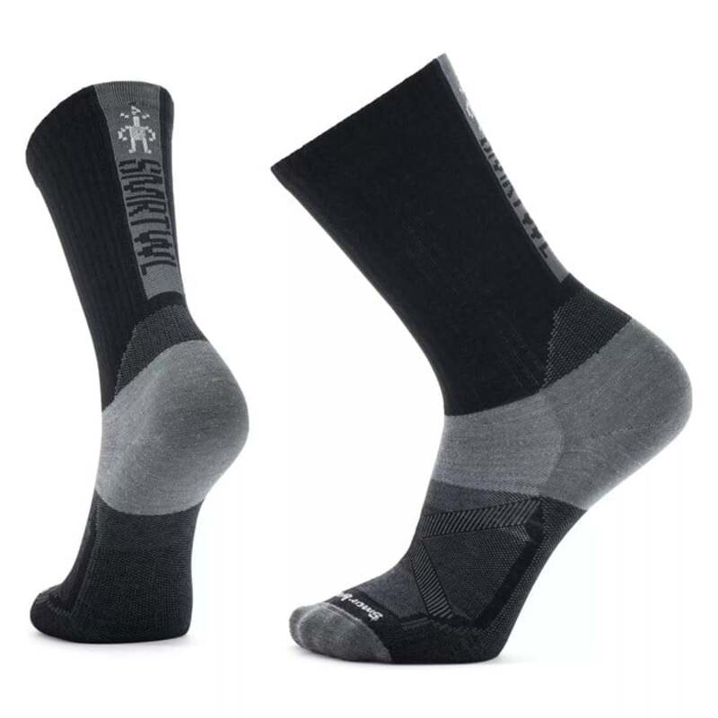 楽天ReVida 楽天市場店【送料無料】 スマートウール メンズ 靴下 アンダーウェア Smartwool Bike Zero Cushion Ribbed Crew Socks Black