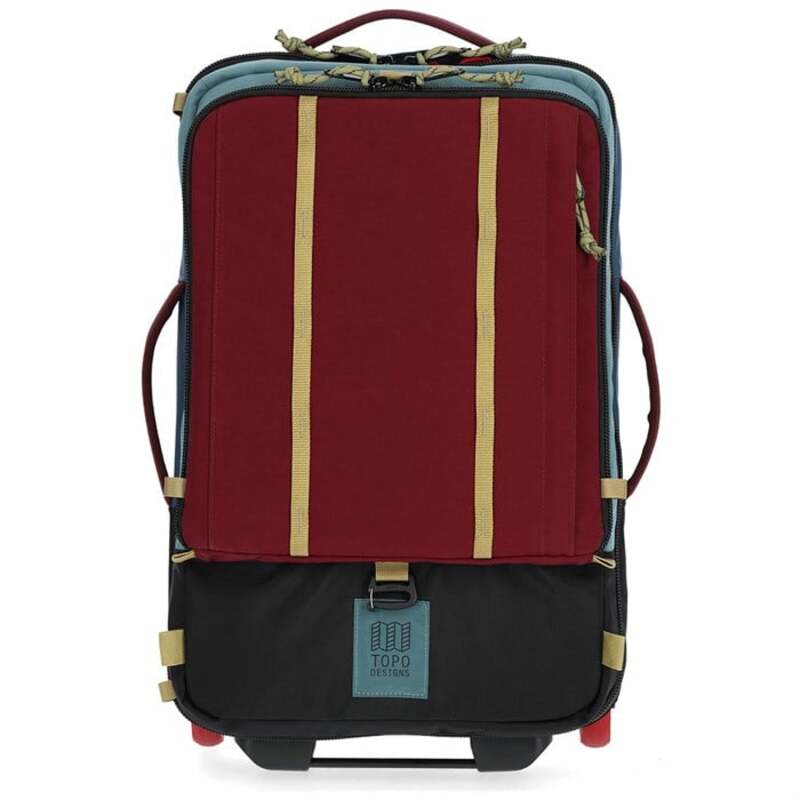 yz g|EfUC Y X[cP[X obO Topo Designs Global Travel Bag Roller Dark Denim/Burgundy