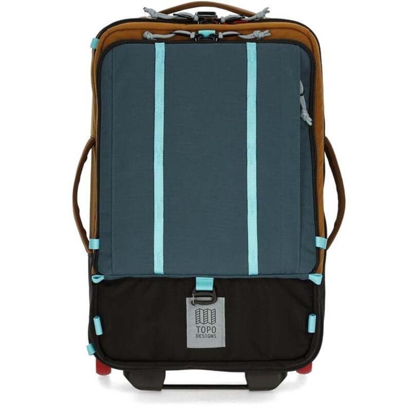 yz g|EfUC Y X[cP[X obO Topo Designs Global Travel Bag Roller Desert Palm/Pond Blue