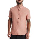【送料無料】 ローアク メンズ シャツ トップス Roark Scholar Oxford Short-Sleeve Woven Shirt - Men's Saffron Red(4)