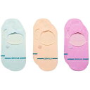 【送料無料】 スタンス メンズ 靴下 アンダーウェア Stance Icon No Show 3-Pack Socks Light Blue