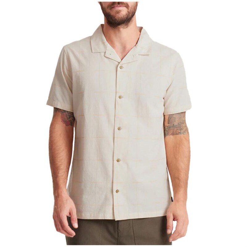 ローアク メンズ トップス シャツ 半袖 Roark Gonzo Short-Sleeve Shirt - Men's Bone Plaid チェック