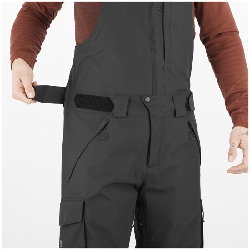 【送料無料】 サロモン メンズ カジュアルパンツ ボトムス Salomon Transfer Bibs - Men's Shitake/Deep Black