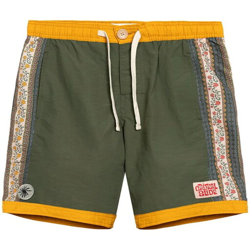 【送料無料】 ティーシーエスエス メンズ ハーフパンツ・ショーツ 水着 The Critical Slide Society Mendoza 16" Mixed Tape Boardshorts - Men's Green 【送料無料】 ティーシーエスエス メンズ ハーフパンツ・ショーツ 水着 The Critical Slide Society Mendoza 16" Mixed Tape Boardshorts - Men's Green