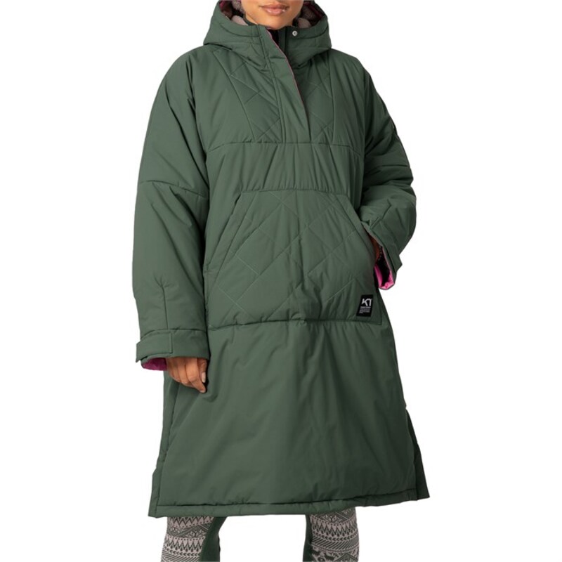 カリ ツラー レディース アウター ジャケット・ブルゾン ケープデザイン キャップ ケープ Kari Traa Malene Cape - Women's Thyme Gree..