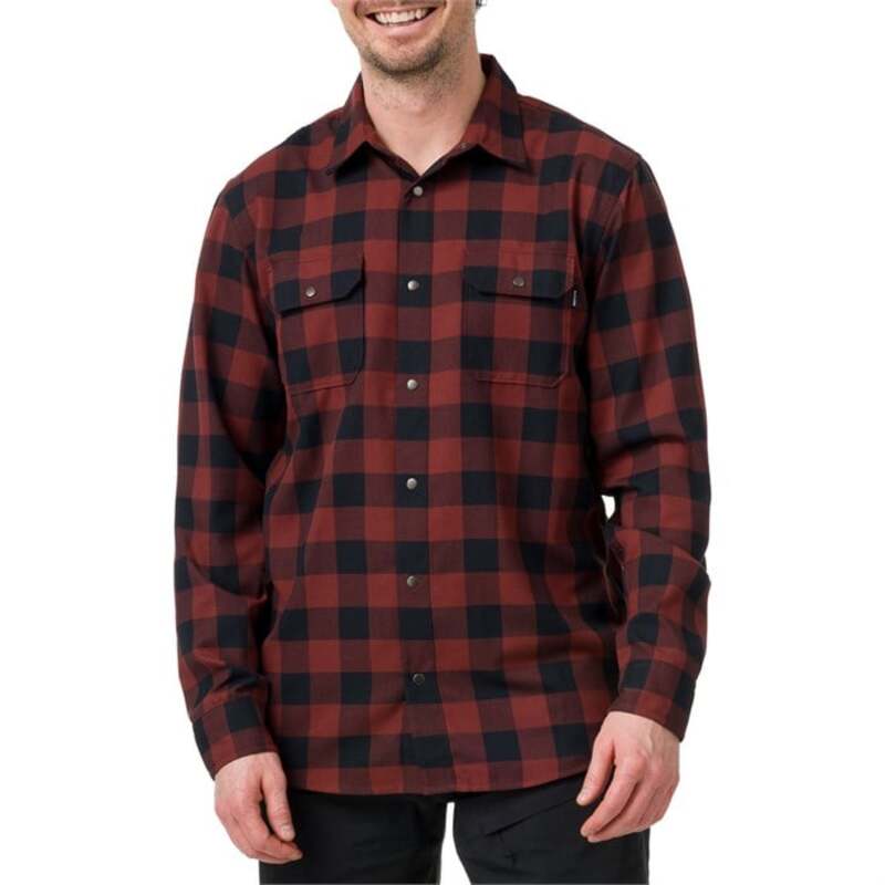 フライロー メンズ トップス シャツ Flylow Handlebar Tech Flannel - Men's Amaro/Black Plaid ブラック