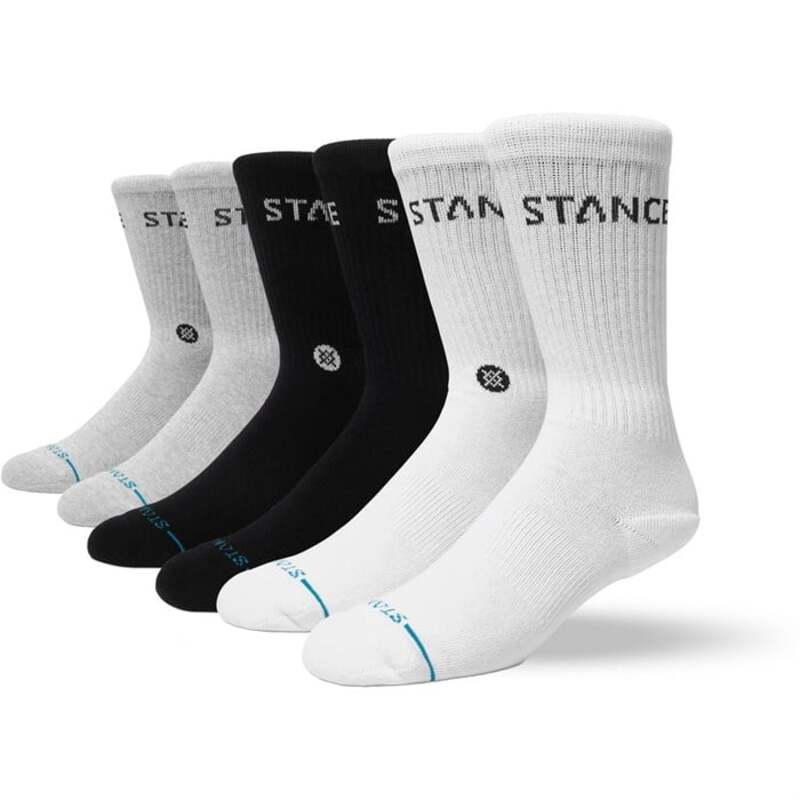 ������ ��� ������������� ���� Stance Origin 6 Pack Crew Socks Multi �ޥ�����顼