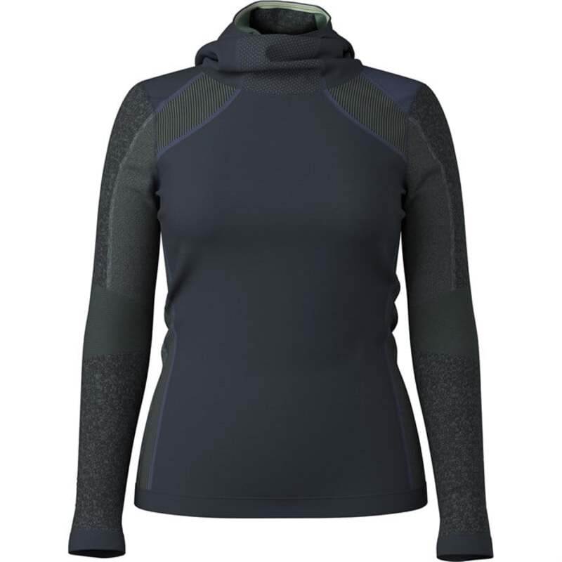 スマートウール レディース トップス シャツ ニット パーカー Smartwool Intraknithermal Merino Base Layer Hoodie - Women's Deep Navy/Arctic Green ネイビー