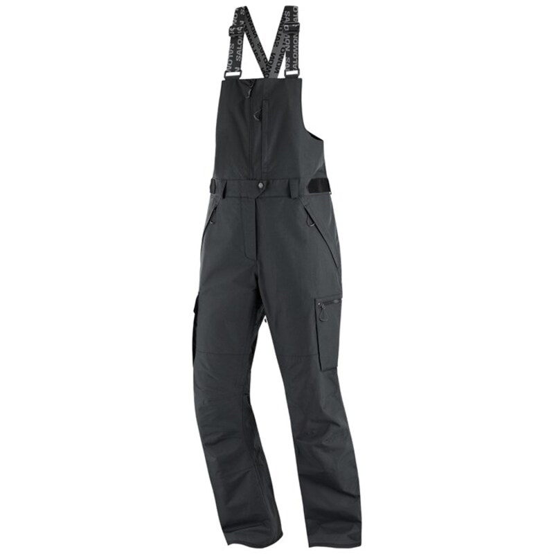 サロモン レディース ボトムス カジュアルパンツ Salomon Bashley Bibs - Women's Deep Black ブラック