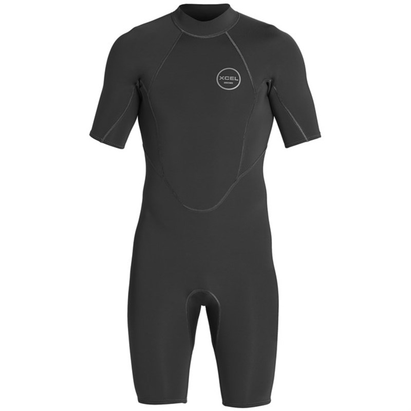 エクセル メンズ 上下セット 水着 XCEL Axis 2mm Short Sleeve Springsuit Black