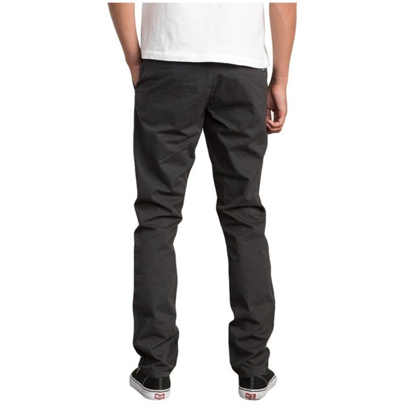 ルーカ メンズ カジュアルパンツ ボトムス RVCA Daggers Slim-Straight Chino Pants Pirate Black