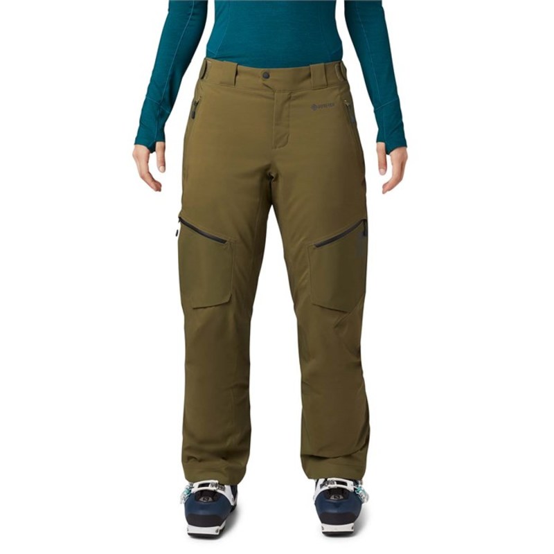 マウンテンハードウェア レディース カジュアルパンツ ボトムス Mountain Hardwear Boundary Line GORE-TEX Insulated Tall Pants - Women's Combat Green
