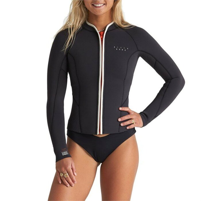 ビラボン レディース トップのみ 水着 Billabong E Peeky Wetsuit Jacket - Women's Onyx