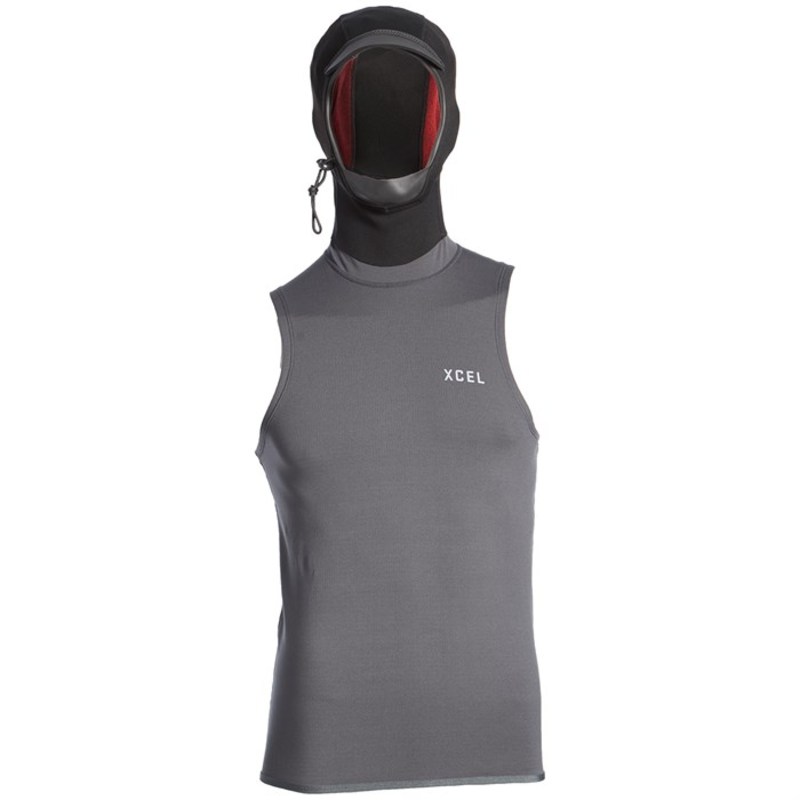   岼å  XCEL 2mm Insulate-X Hooded Wetsuit Vest Graphite