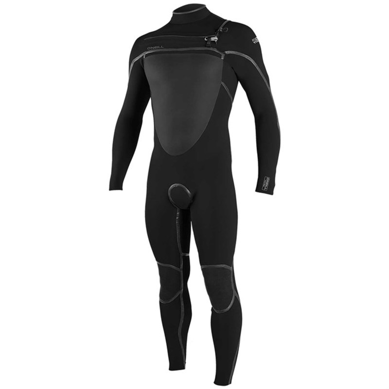 オニール メンズ 上下セット 水着 O'Neill 4/3+ Psycho Tech Chest Zip Wetsuit Black/Black