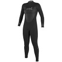 オニール レディース 上下セット 水着 O'Neill 3/2 Epic Back Zip Wetsuit - Women's Black/Black/Blac...