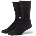 スタンス メンズ 靴下 アンダーウェア Stance Icon 3-Pack Socks Black