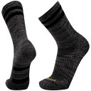 ルベント メンズ 靴下 アンダーウェア Le Bent Trail Light 3/4 Crew Socks Black Marle
