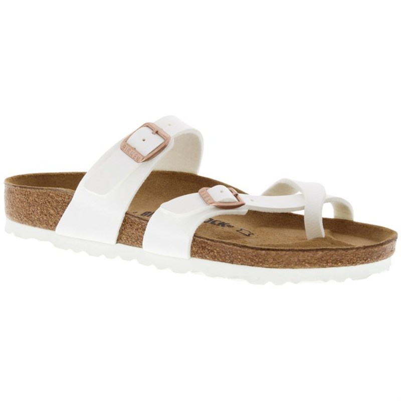 ビルケンシュトック レディース サンダル シューズ Birkenstock Mayari Birko-Flor Sandals - Women's White
