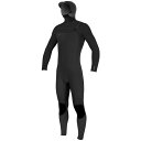 オニール メンズ 上下セット 水着 O'Neill 4/3+ Hyperfreak Chest Zip Hooded Wetsuit Black/Black