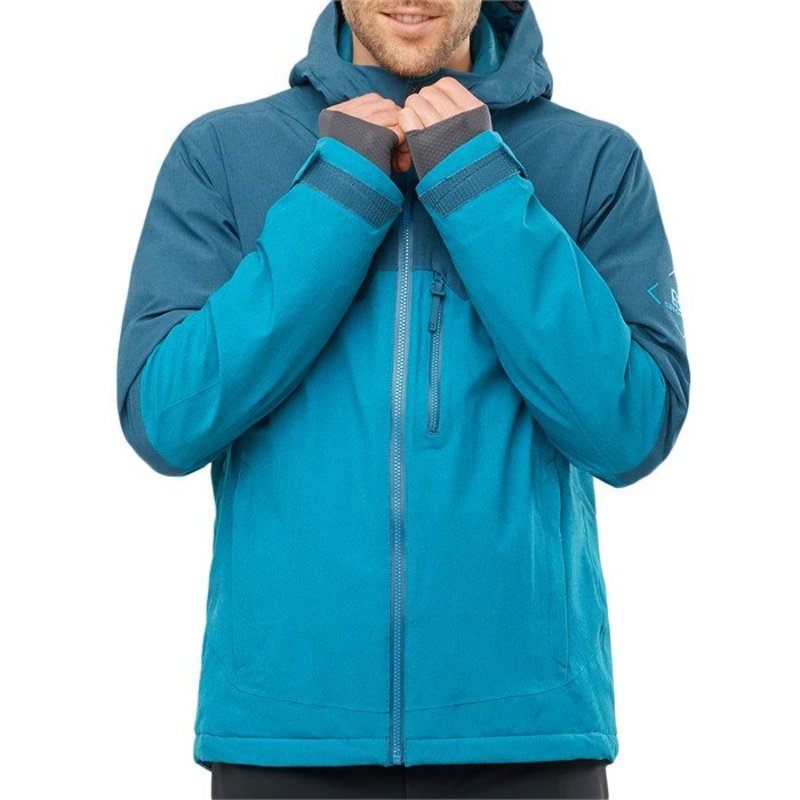 サロモン メンズ ジャケット・ブルゾン アウター Salomon Untracked Jacket Mallard Blue