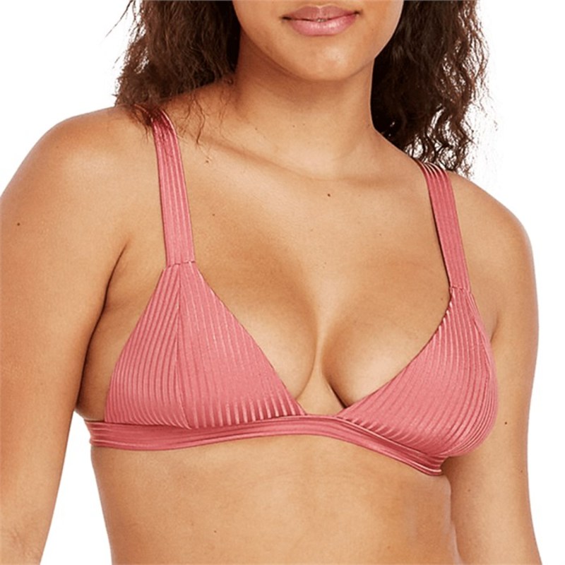 ボルコム レディース トップのみ 水着 Volcom Simply Rib Bikini Top - Women's Dusty Rose