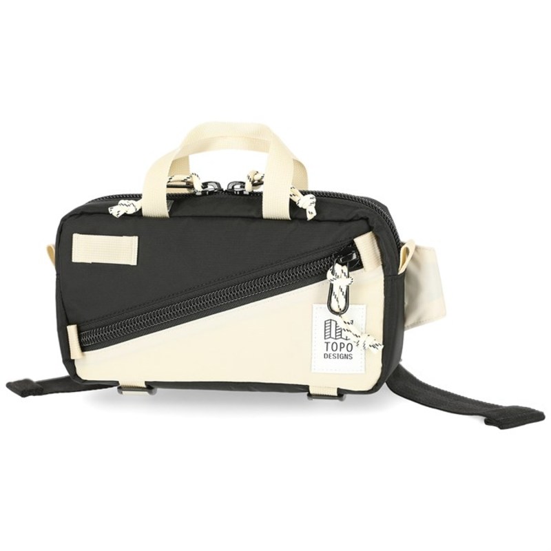 トポ・デザイン メンズ スーツケース バッグ Topo Designs Mini Quick Pack Black/Bone White