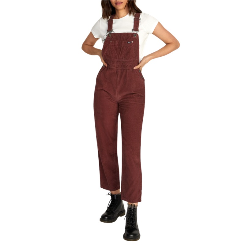 ルーカ レディース カジュアルパンツ ボトムス RVCA Succession Overalls - Women's Espresso