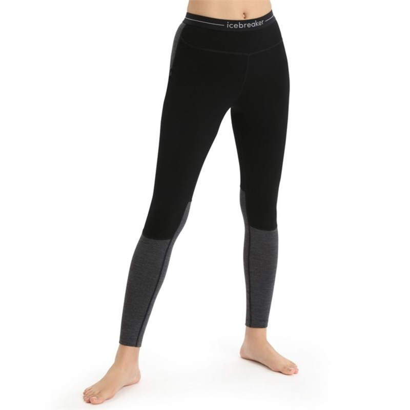 yz ACXu[J[ fB[X MX {gX Icebreaker 200 Zoneknit Leggings - Women's Black/Jet Heather/CB