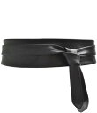 【送料無料】 アダ レディース ベルト アクセサリー Classic Wrap Leather Belt Black