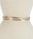 【送料無料】 アダ レディース ベルト アクセサリー Skinny Leather Wrap Belt Rose Shimmer