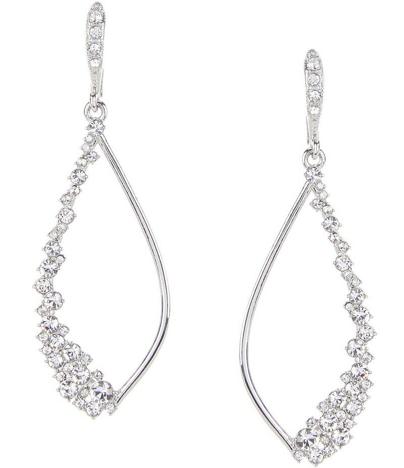 ジバンシー レディース アクセサリー ピアス・イヤリング Givenchy Crystal Open Drop Earrings Silver シルバー(4)
